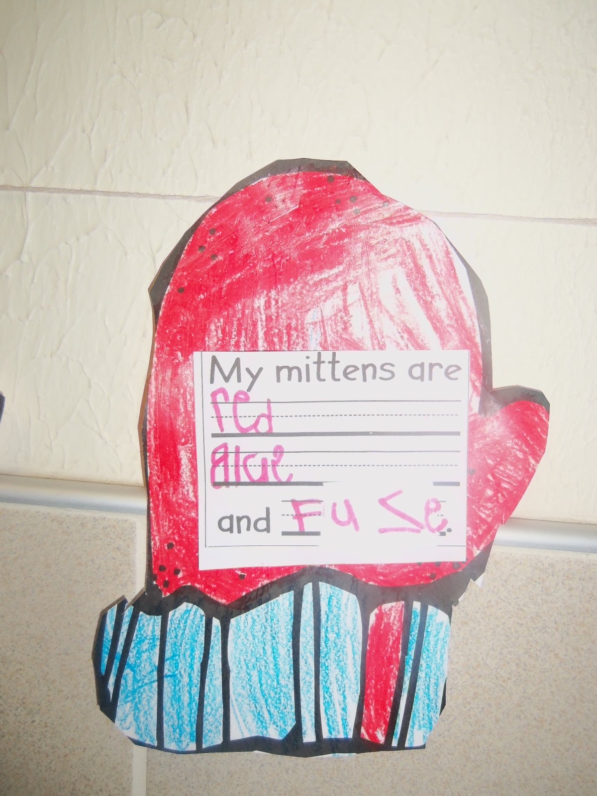 Mrs. Wood's Kindergarten Class Mitten Adjectives!