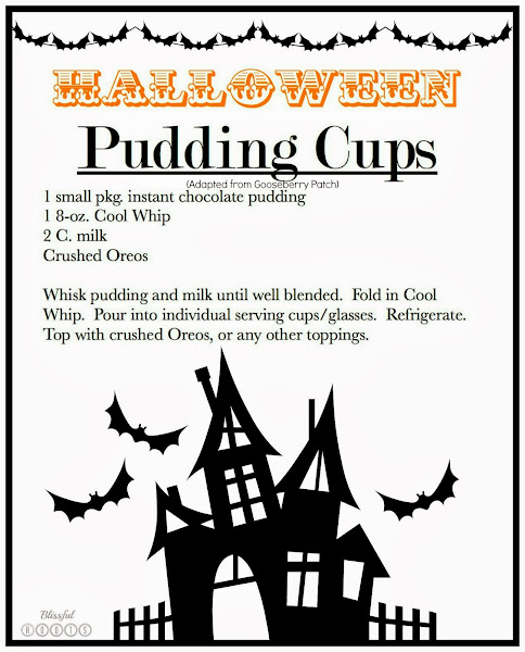 Halloween Pudding Cups @ Blissful Roots