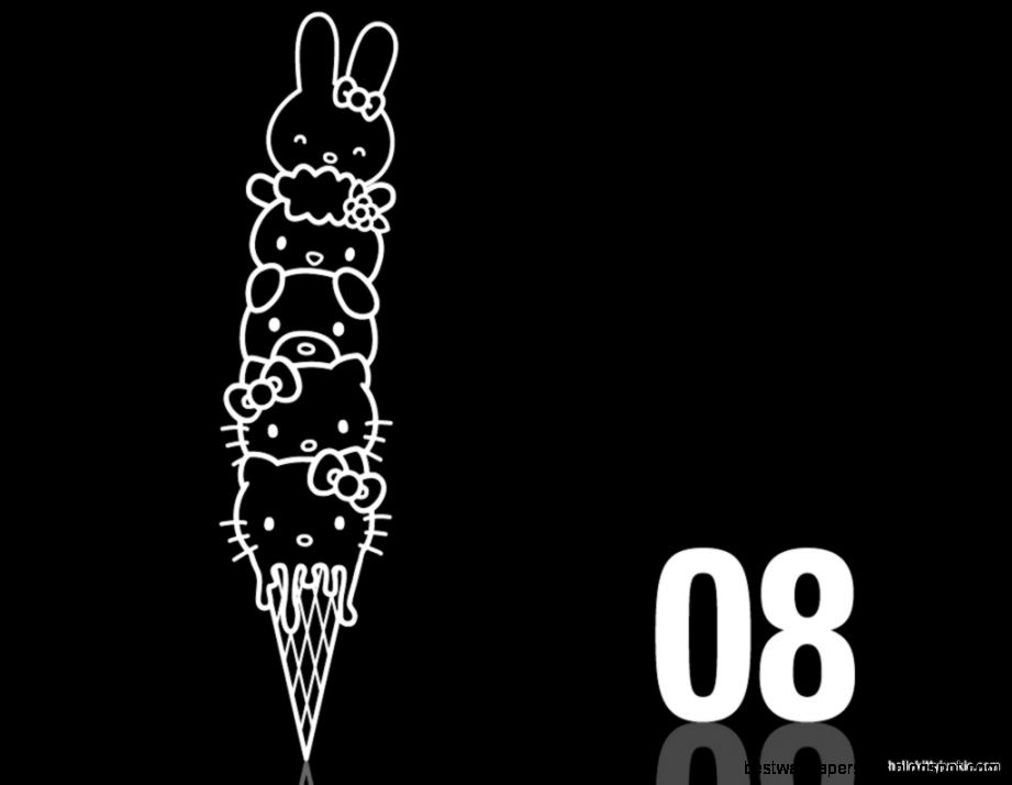 Hello Kitty Junkie Ice Cream Cone Desktop Wallpaper 1024 by 768 Hello Kitty Junkie Ice Cream Cone Desktop Wallpaper 1024 by 768