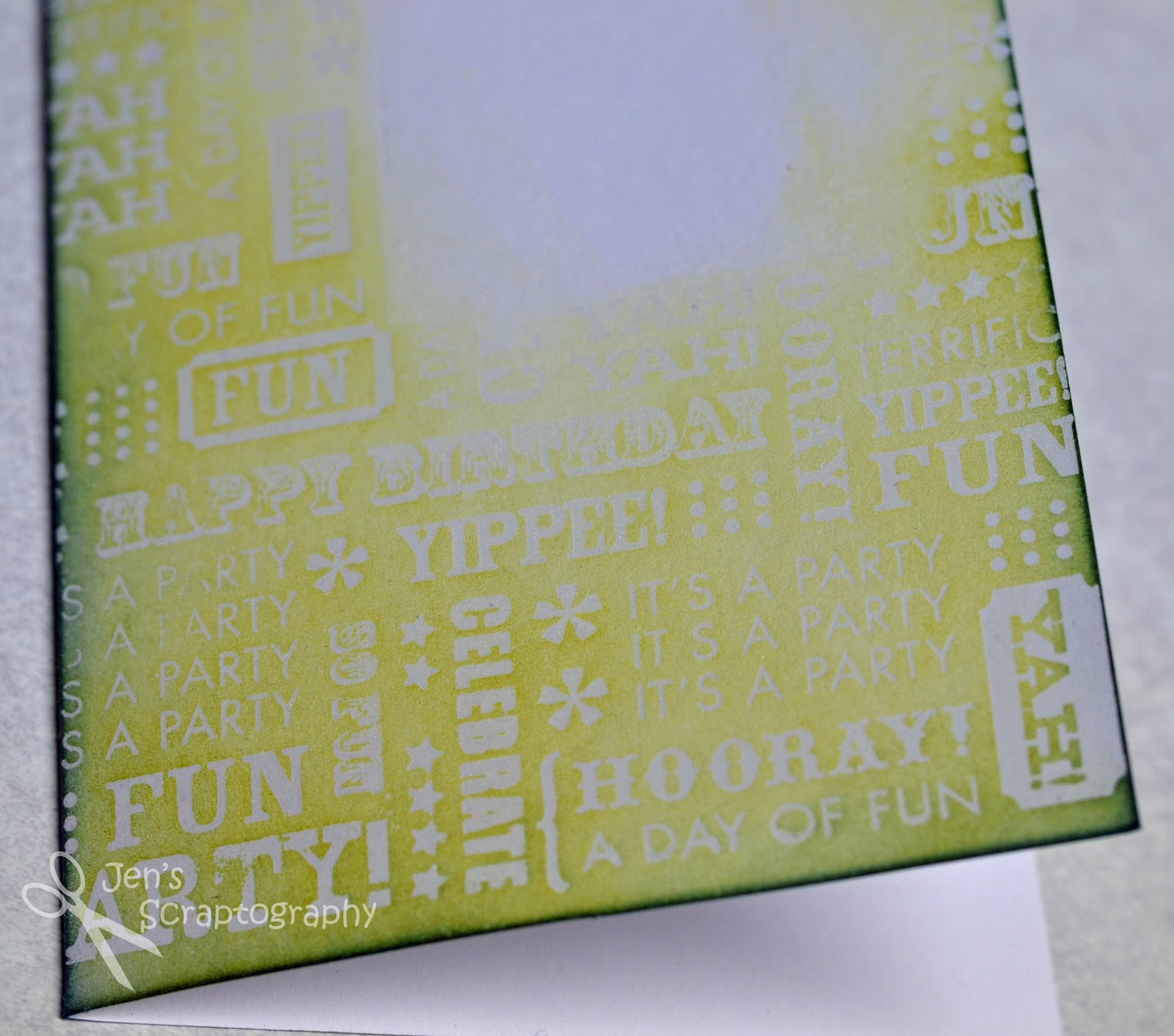 Jen's Scraptography Washi Tape Balloons Birthday Card