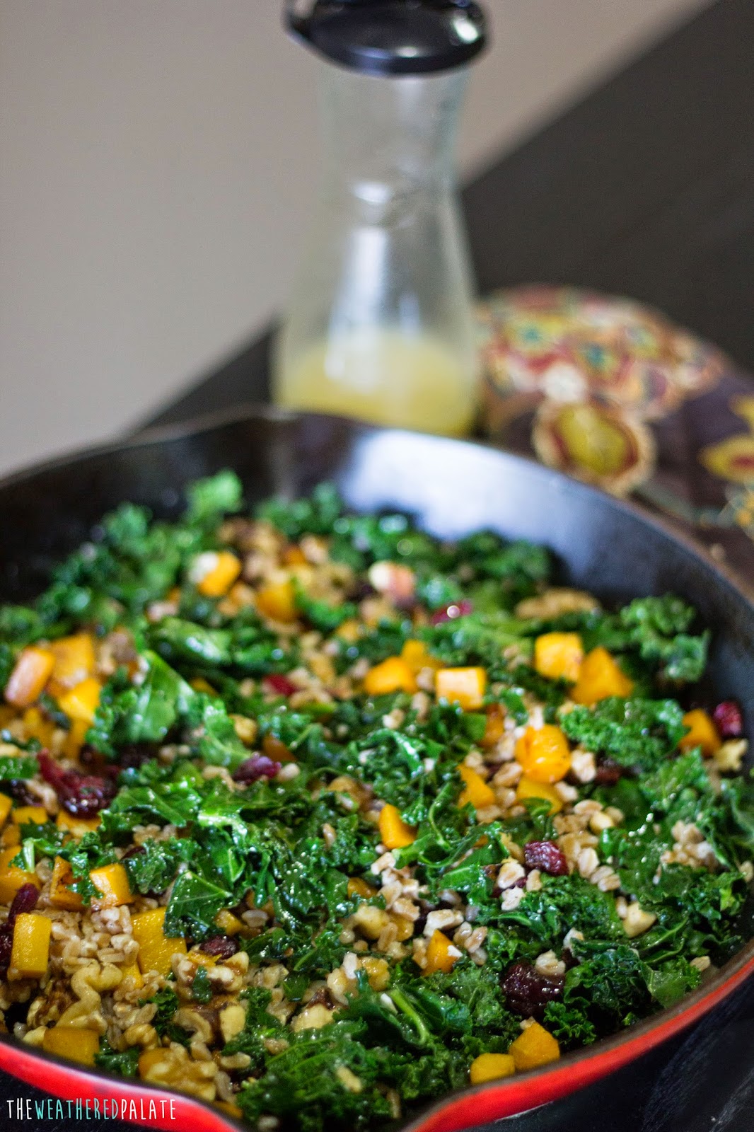 Butternut Squash and Farro Salad with Kale The Weathered Palate