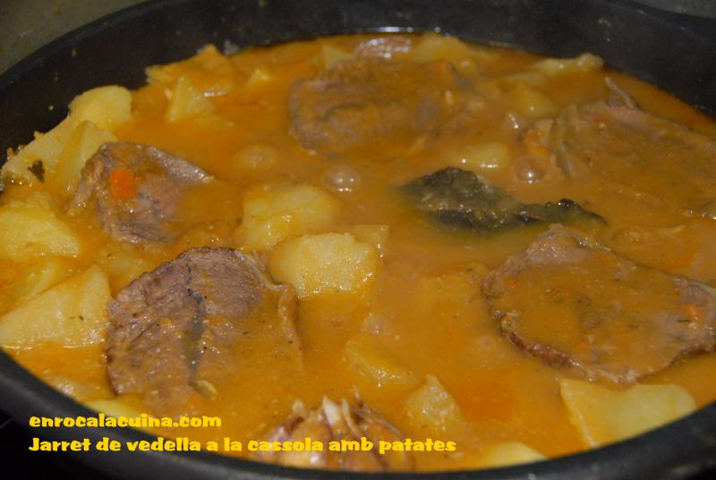 En Roc a la Cuina Jarret de vedella a la cassola amb patates