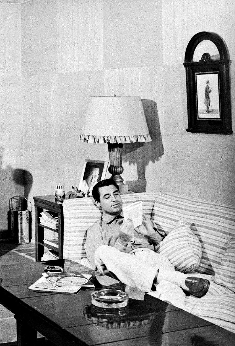 Cary Grant photographed at home by John Swope, 1952