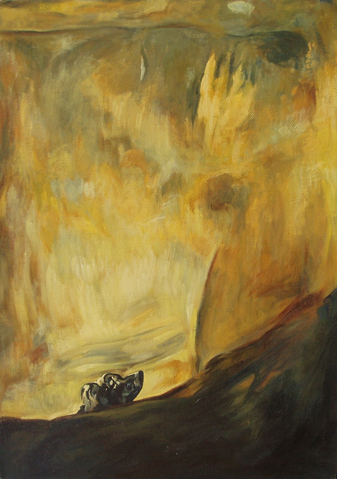 The Paint Brush Diaries Copy of Goya's, "El Perro" (The Dog)