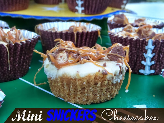 Mini Snickers Cheesecakes