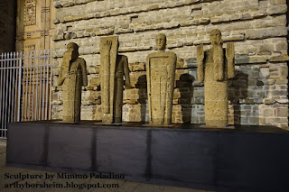 Stone Sculpture by Mimmo Paladino - Basilica di San Lorenzo Florence Italy