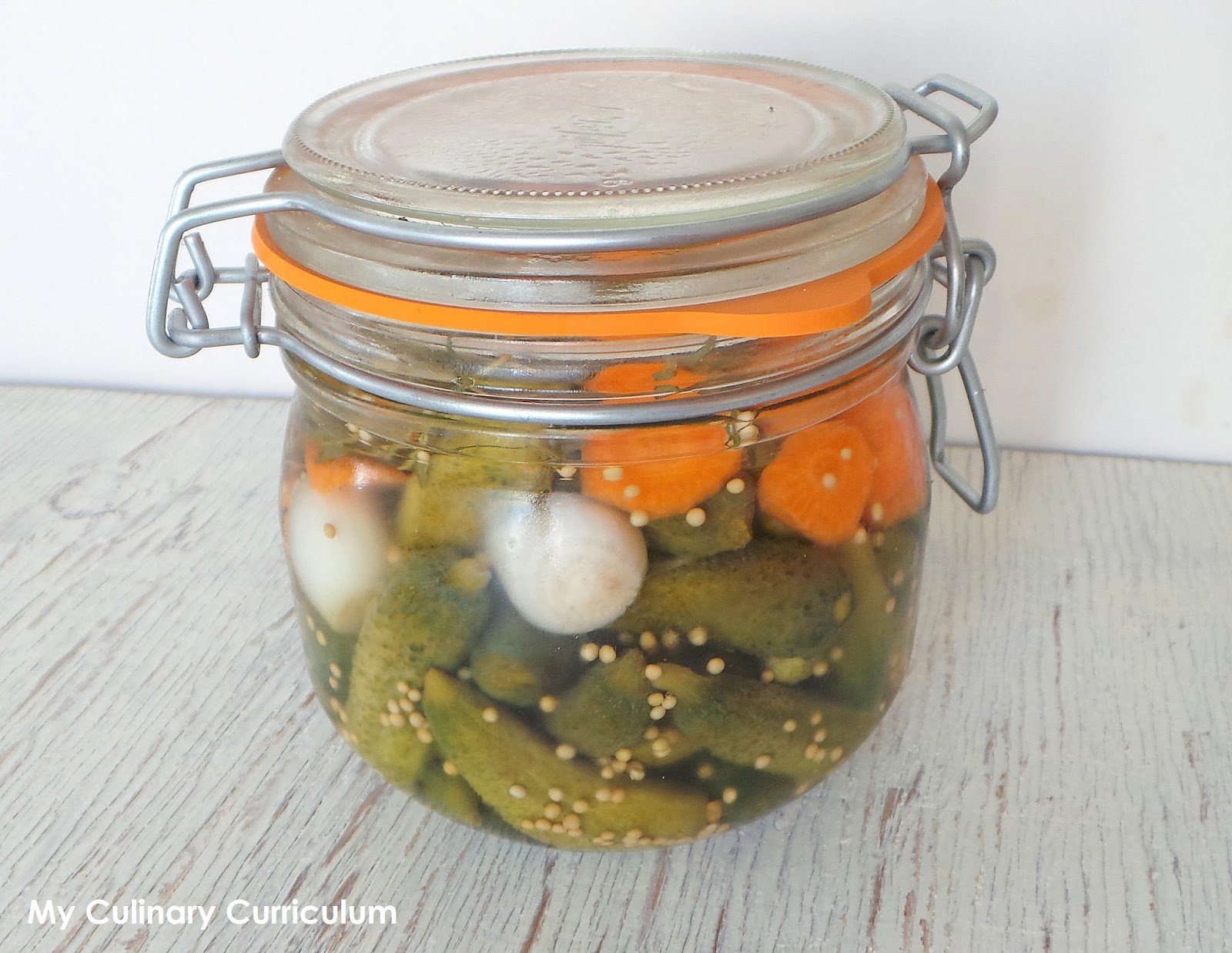 My Culinary Curriculum Cornichons au vinaigre maison (Homemade pickles)