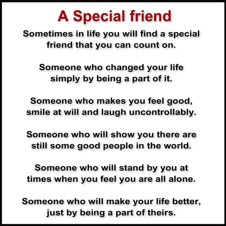 Special Friend Quotes. QuotesGram