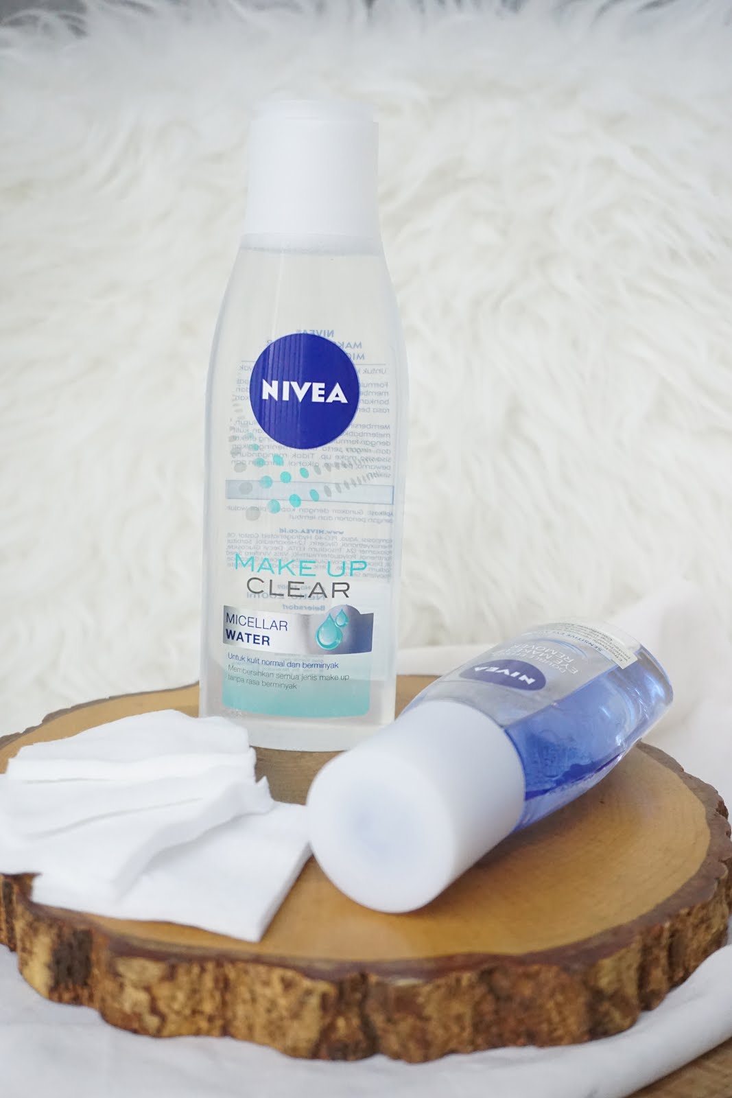 [Review] Nivea Micellar Water + Nivea Double Eye MakeUp Remover 