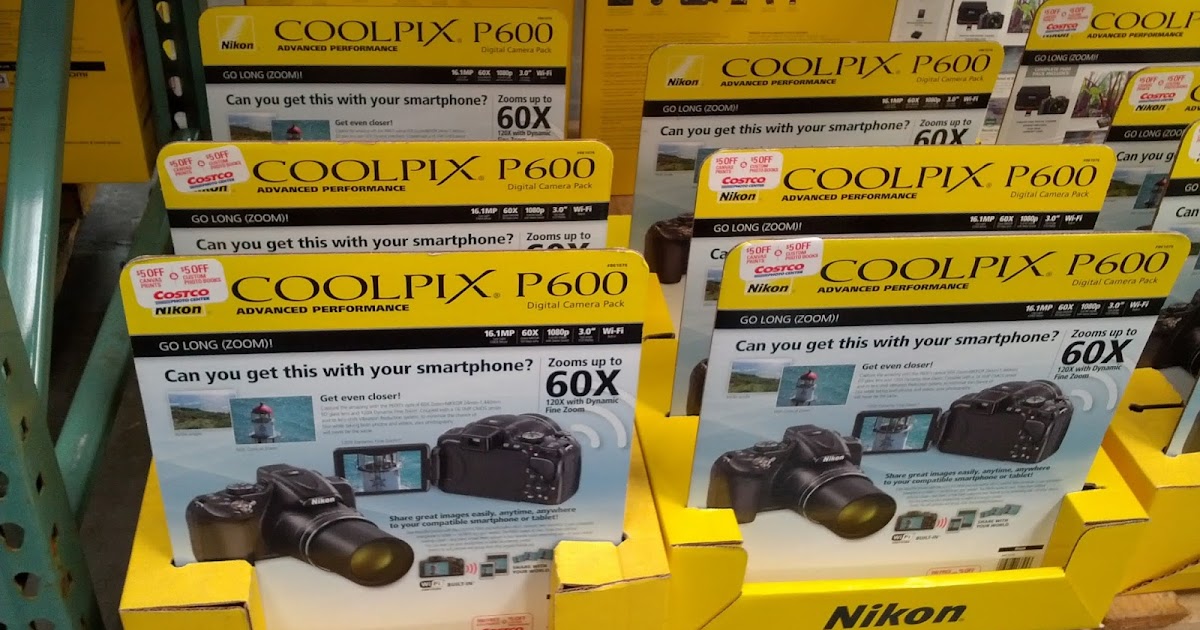 Nikon CoolPix P600 Digital Camera 16MP, 16GB Card, and Case Costco