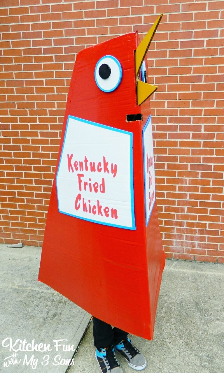 Our 2013 Homemade KFC Kentucky Fried Chicken Costumes! Kitchen Fun