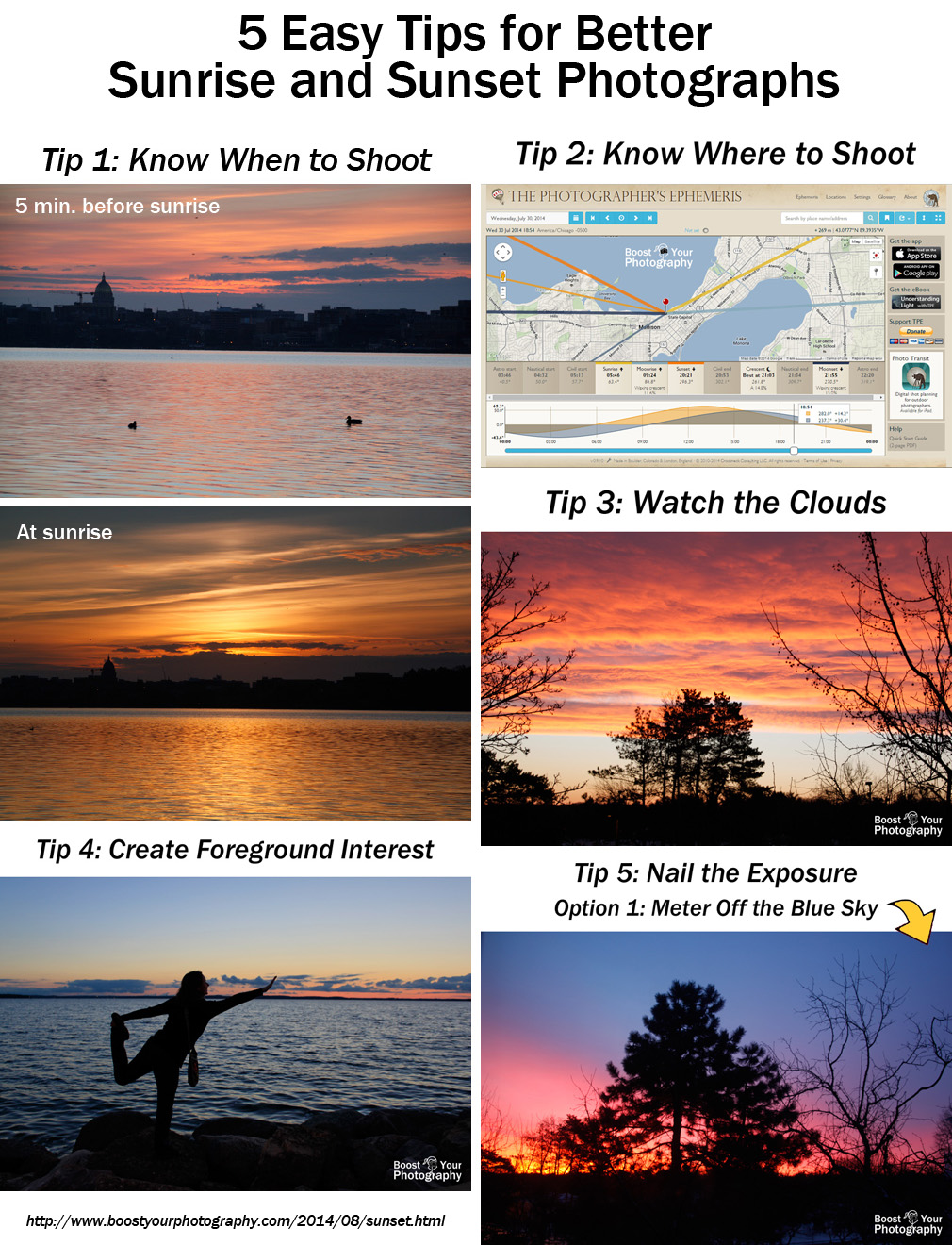 5 Easy Tips for Better Sunrise and Sunset Photographs Boost Your
