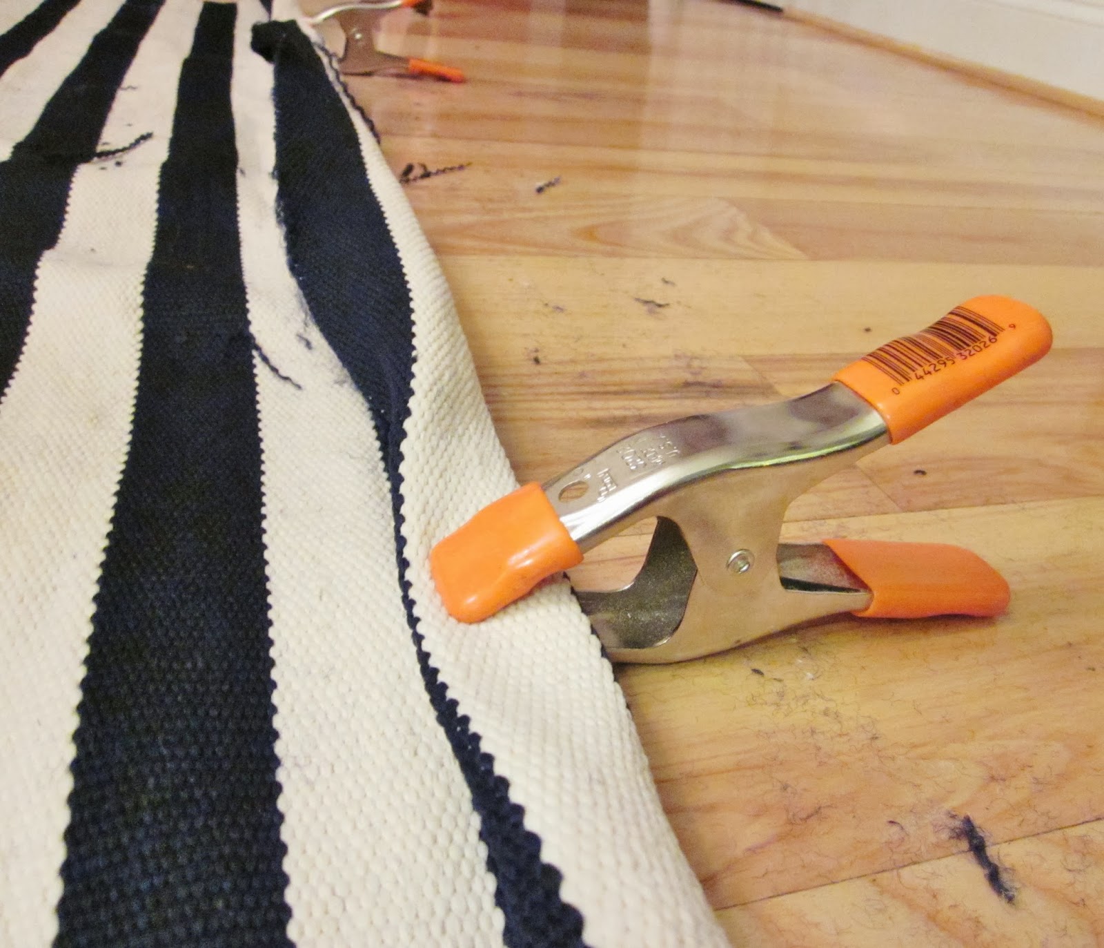 BonnieProjects How to Shorten a FlatWeave Rug {Easy Tutorial}