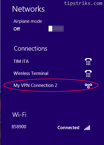 Setting Koneksi VPN Pada Windows 8