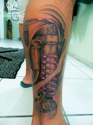 Tattoo 3d na perna a tatoo