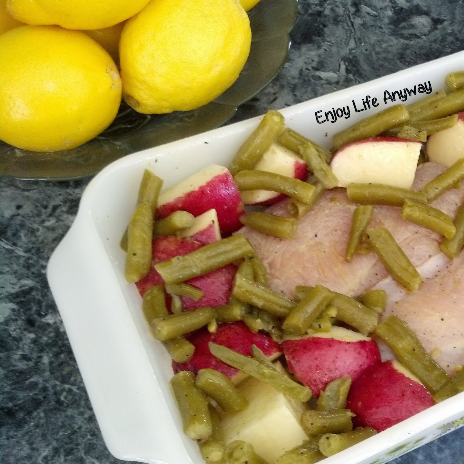 Enjoy Life Anyway Pan Roasted Garlic Chicken with Red Potatoes & Green Beans