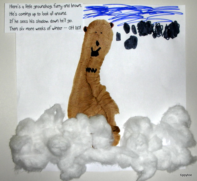 Tippytoe Crafts Groundhog Day Craft
