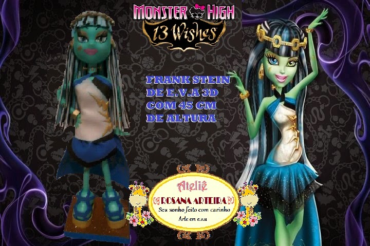 Ateliê Rosana Arteira: Boneca Monster High Cléo de Nile 13 Desejos