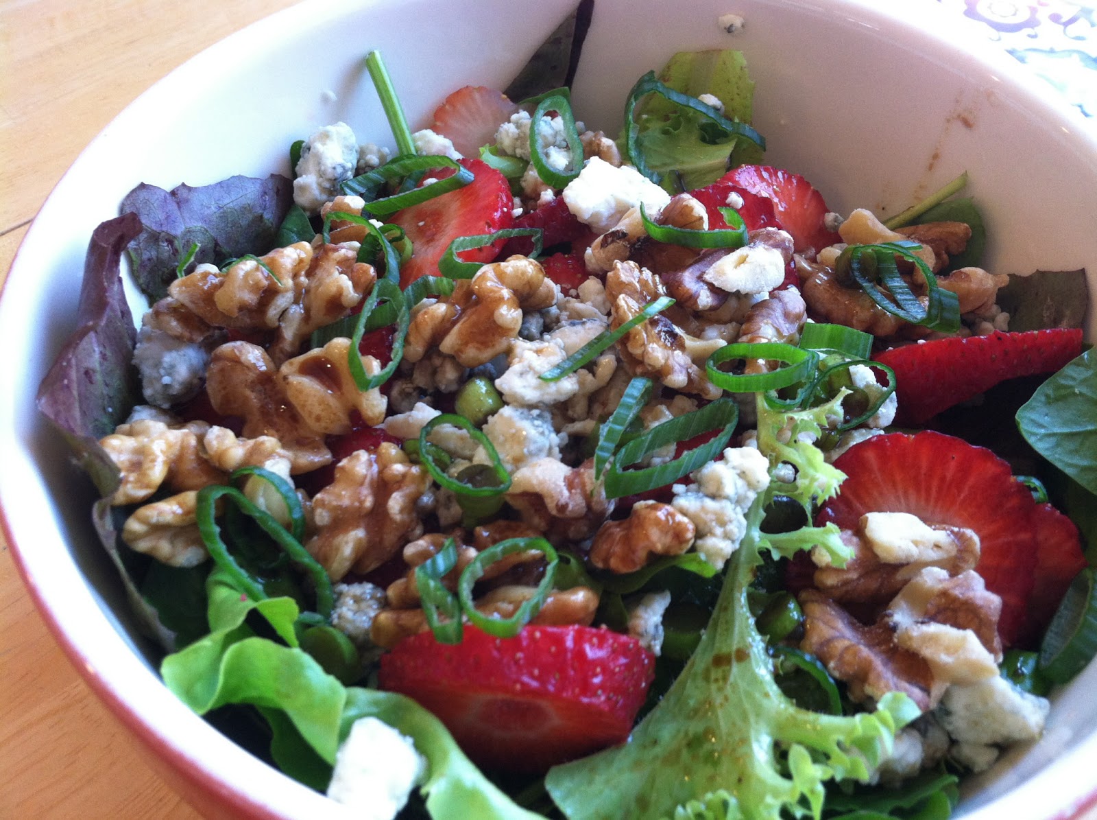 Kelli's Kitchen Strawberry and Blue Cheese Salad