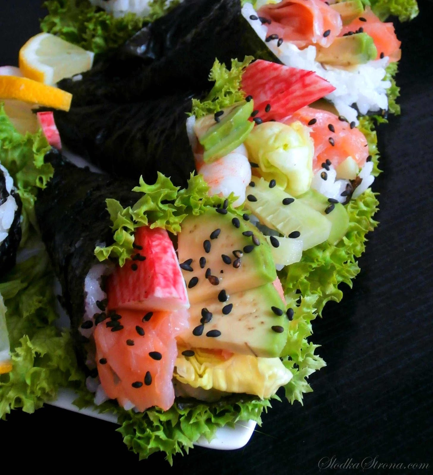 Sushi - Temaki - Przepis - Słodka Strona