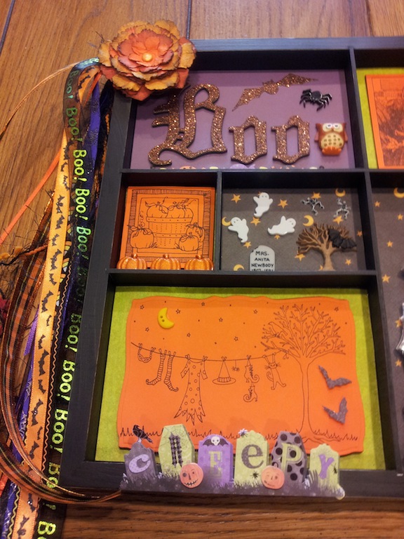 Mini Album Cookbook Halloween Printer's Tray 2
