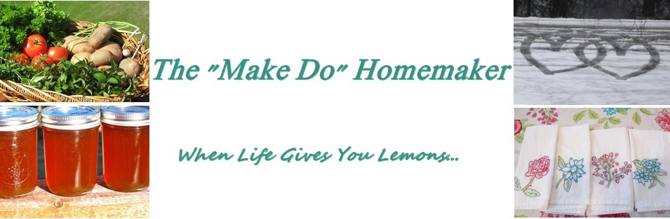 The "Make Do" Homemaker:  When Life Gives You Lemons...