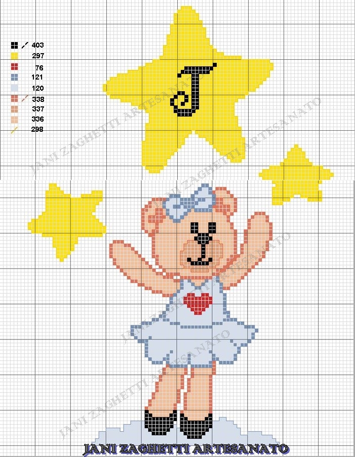 Estrelinhas Em Ponto Cruz Jani Zaghetti Artesanato: BRILHA, BRILHA, ESTRELINHA!