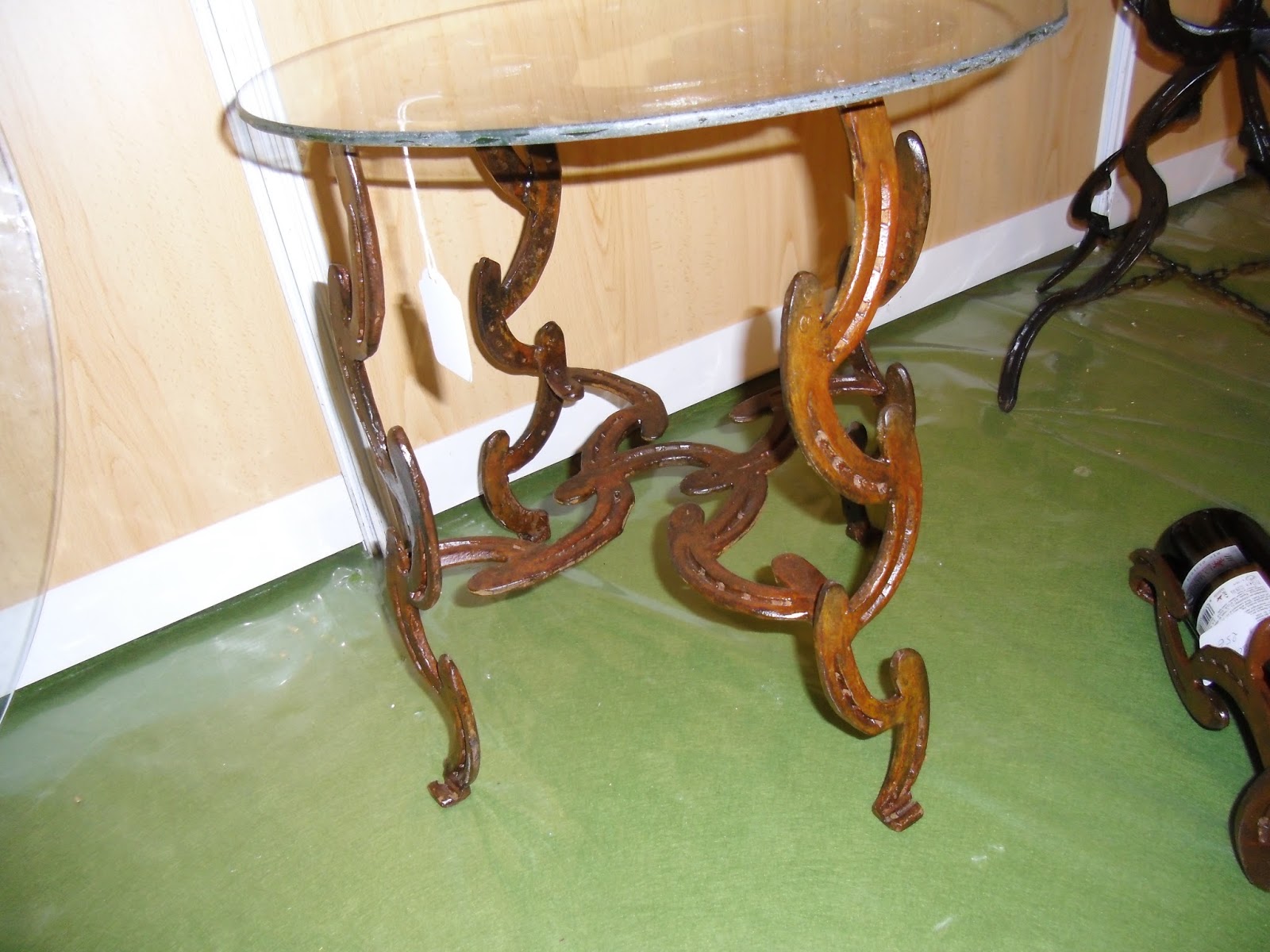 Decoración rústica con herraduras