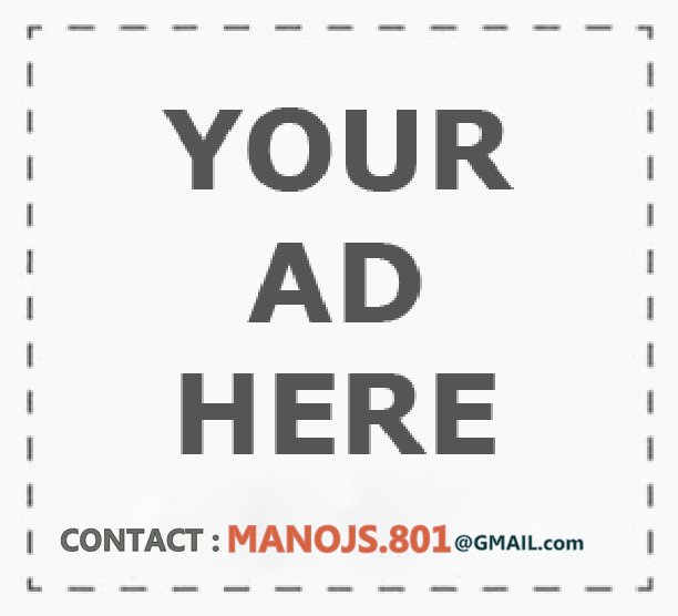 Contact to advertise