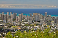 above Honolulu