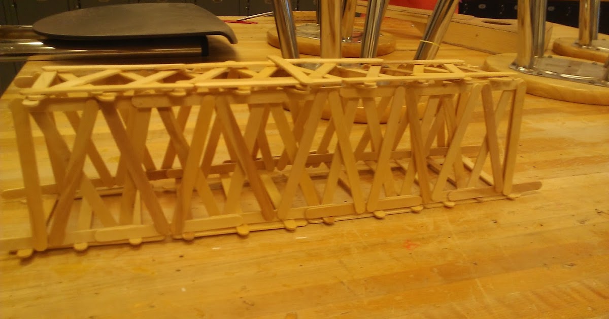 Anne Boxeth Technology Record Design Challenge Popsicle Stick Bridge