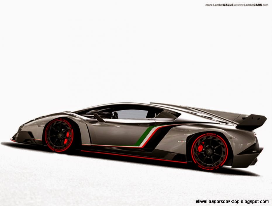 Lamborghini Veneno Side View Wallpaper