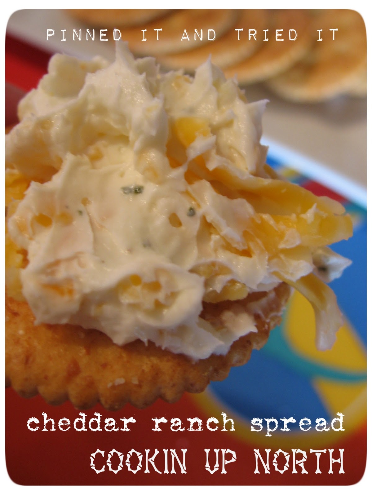 cookin' up north Cheddar Ranch Spread...pinned it and tried it