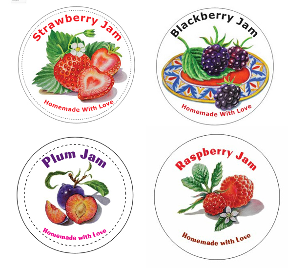 Love Strawberry Jam Labels Project