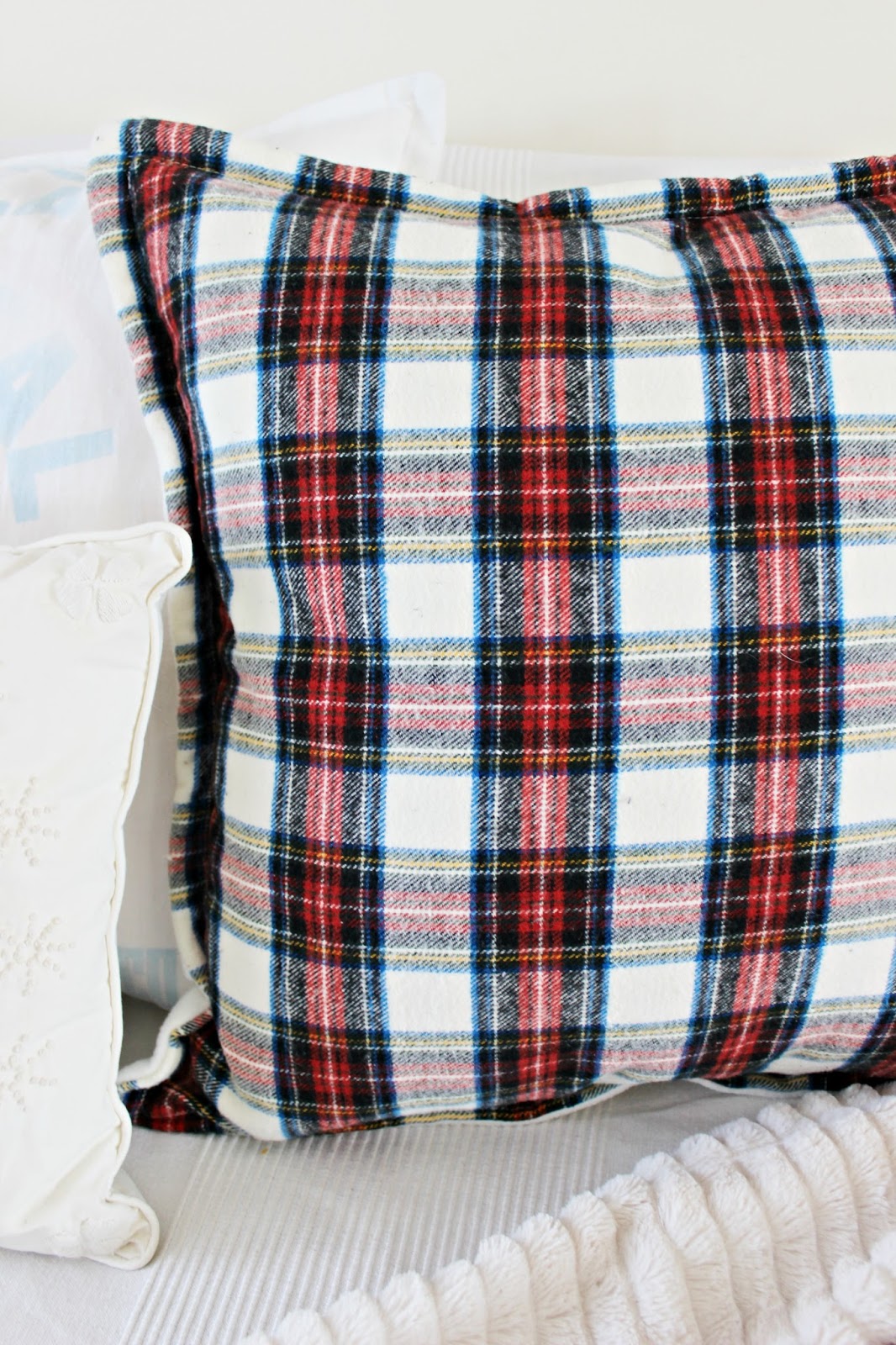 Happy At Home Plaid Pillow Covers