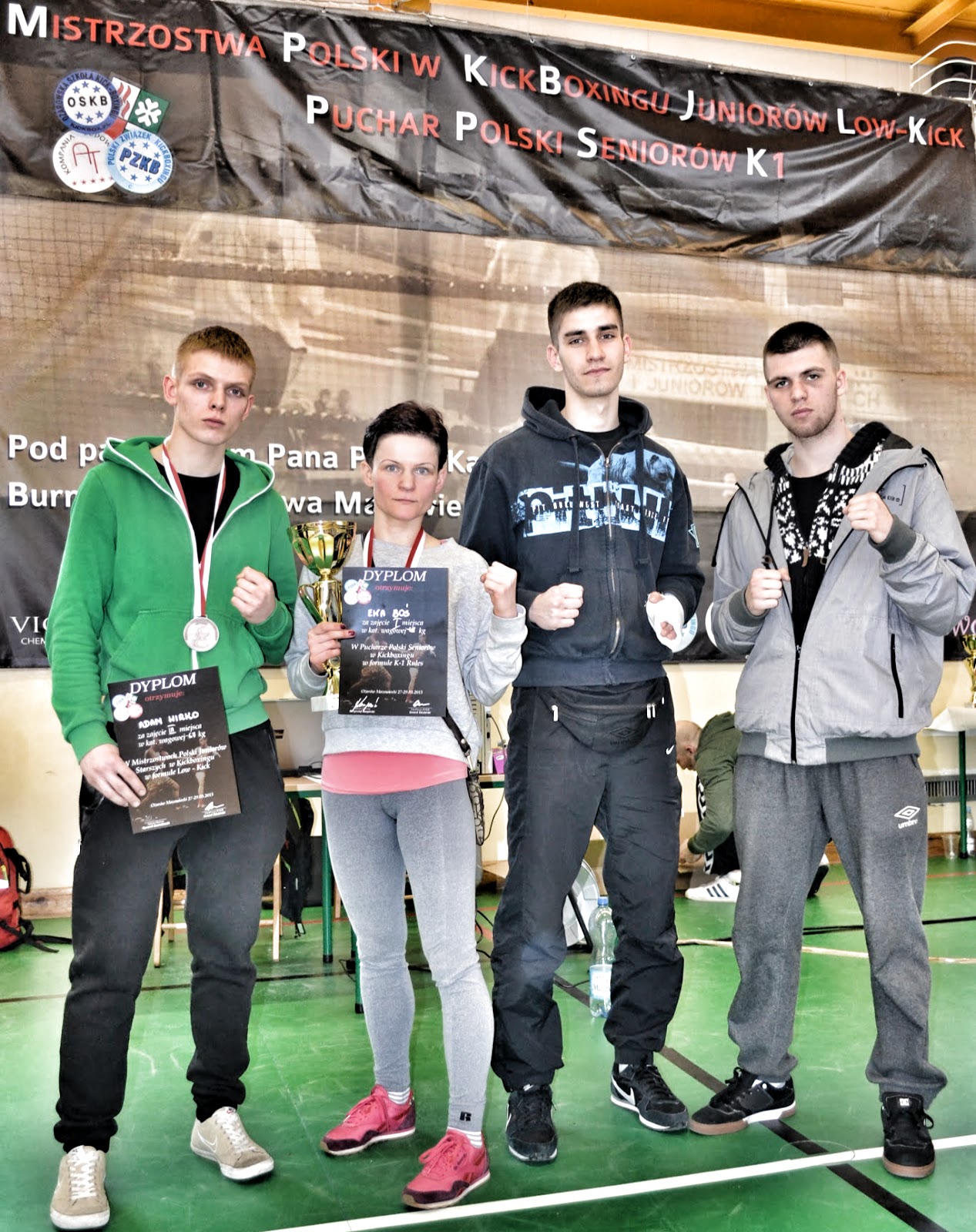 Adam "RUDY" Hirko, Ewa Boś, low kick, k-1, sport Zielona Góra, Ożarów Mazowiecki, sporty walki