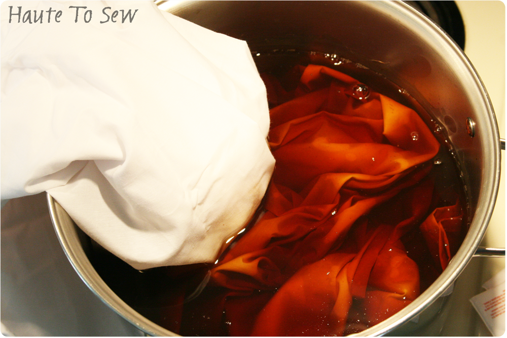 Haute To Sew Tea Dyed Curtains