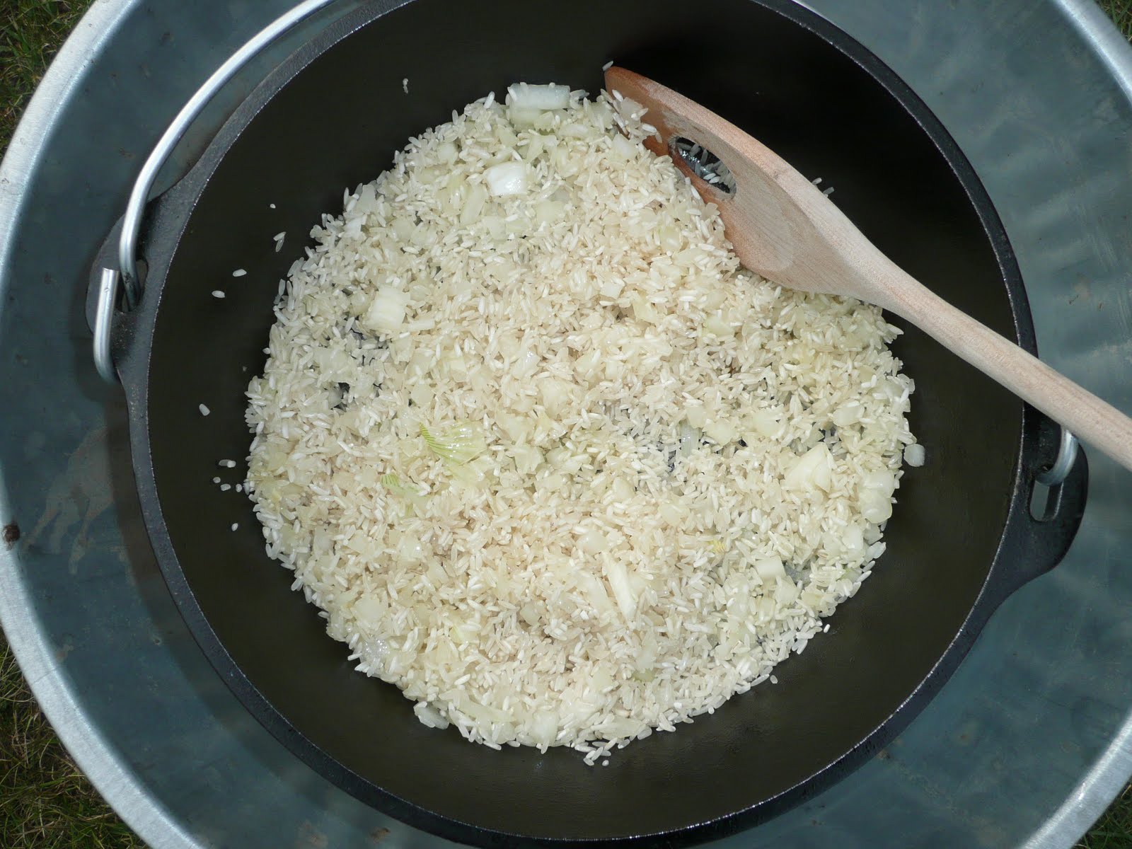 Everyday Dutch Oven Shrimp With Salsa Rice