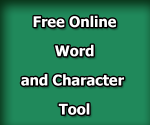 Free Online Word and Character Tool