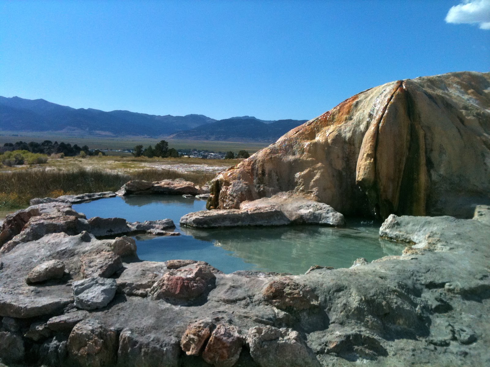 Eastern Sierra hot springs are fun to explore.