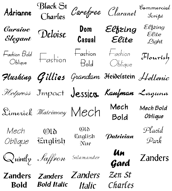 Tattoo lettering styles