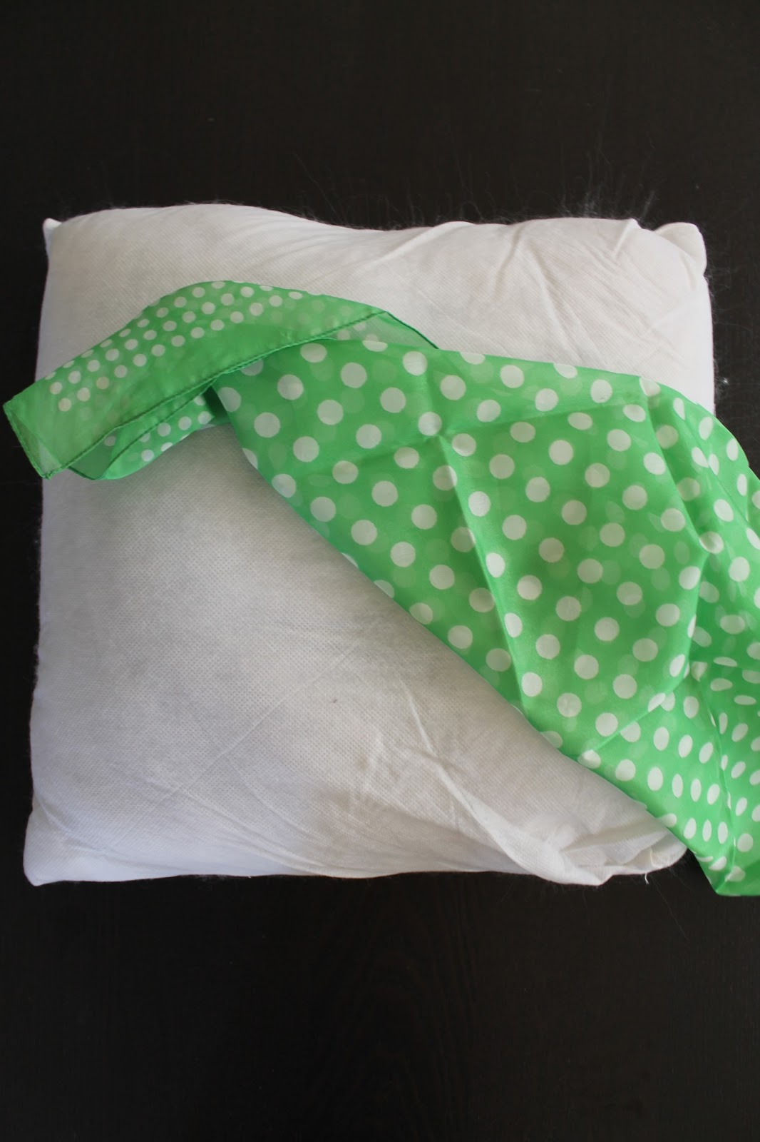 Cook and Craft Me Crazy Scarf Turned to Pillow