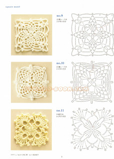 Squares em crochet