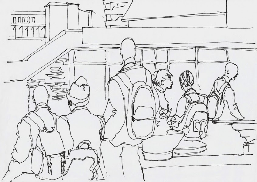 A Sketch In Time Outside Scibono Newtown Cold