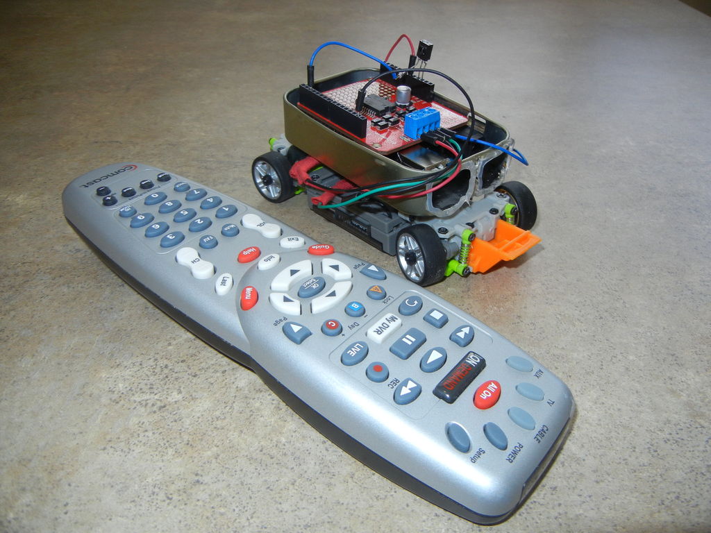 TV Remote Controlled Car electronics