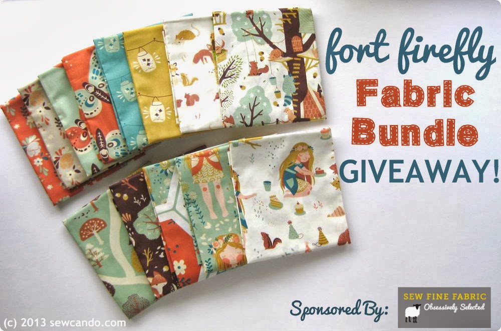 Sew Can Do Fort Firefly Fat Quarter Bundle Giveaway from Sew Fine Fabric