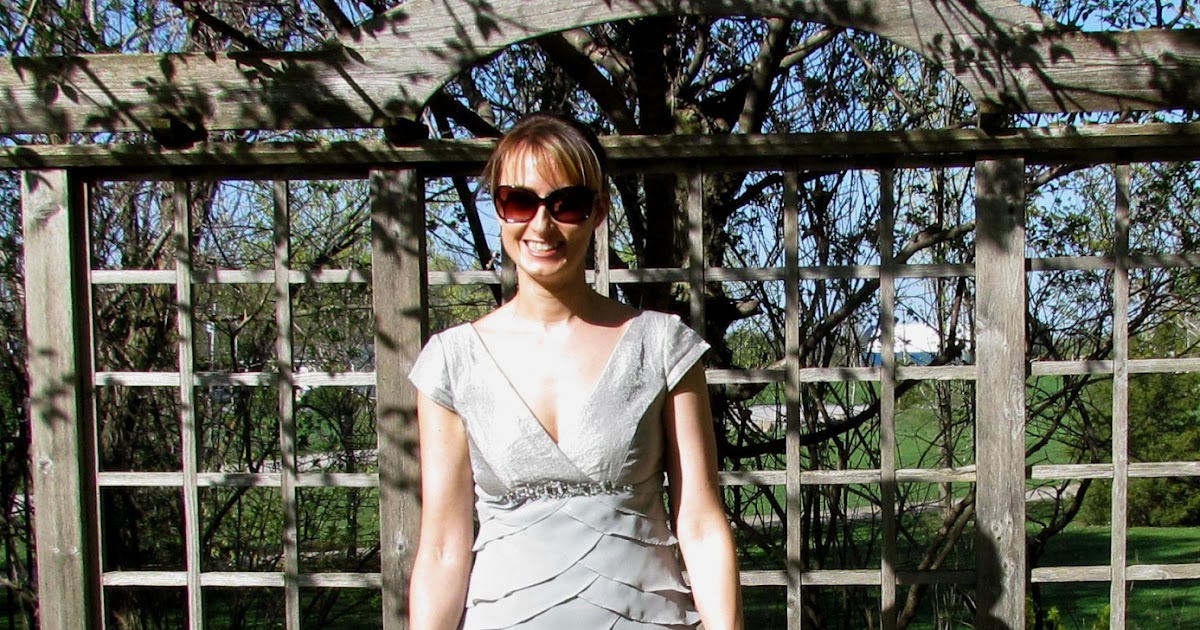 a second glance. Silvery wedding guest wear