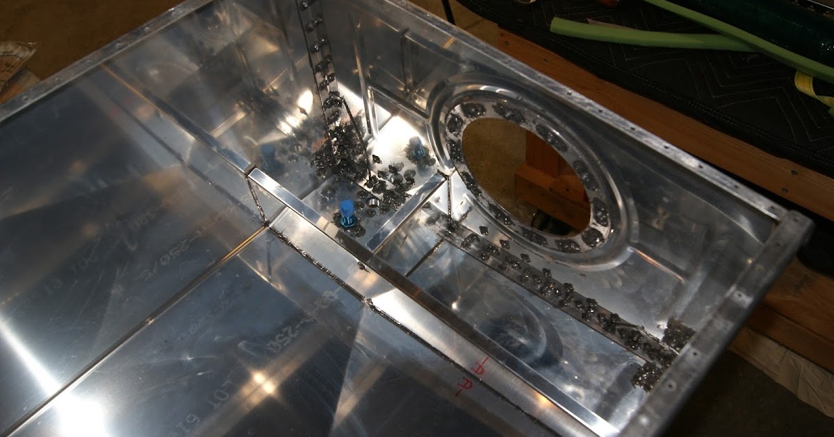 DOG Aviation John's RV12 Blog More Canopy Sanding & Baffles Added To Fuel Tank