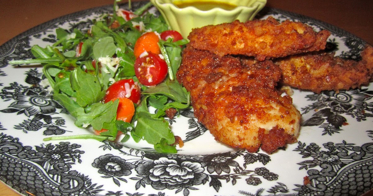 Everyday Bites Pretzel Chicken with Honey Dijon Sauce