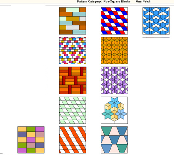 Barbara Brackman's MATERIAL CULTURE Tessellations 2 FourSided Shapes